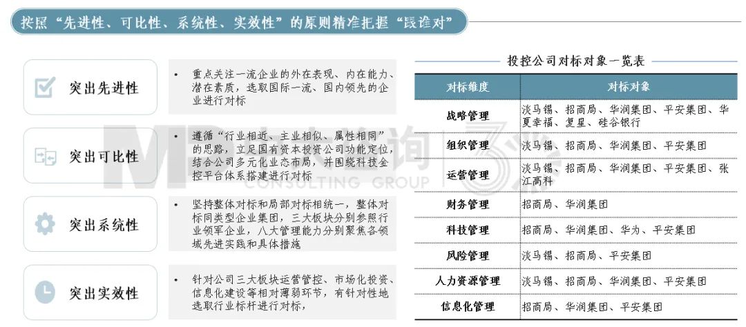 圖8 某投控集團(tuán)專項(xiàng)對標(biāo)標(biāo)桿選取