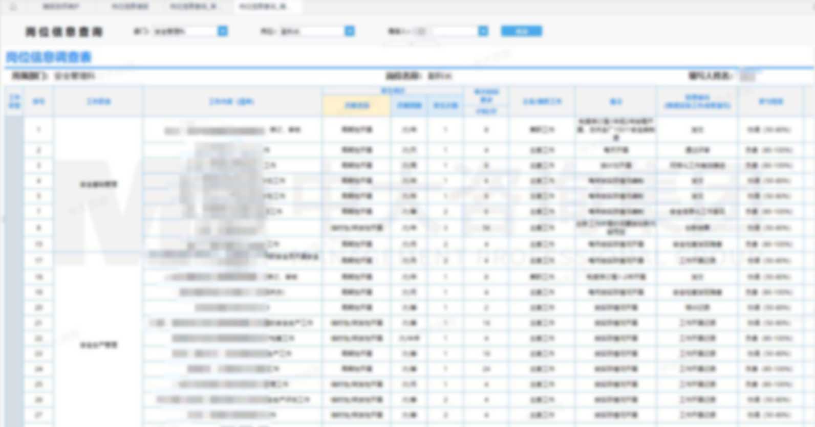 智能崗位信息調(diào)查