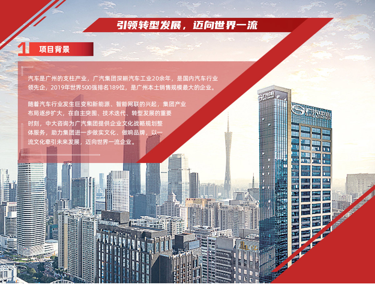 引領(lǐng)轉(zhuǎn)型發(fā)展，邁向世界一流丨廣汽集團(tuán)企業(yè)文化戰(zhàn)略規(guī)劃整體服務(wù)